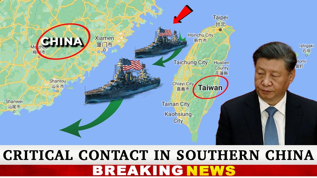 Criză în Marea Chinei de Sud!  Nava masivă de război americană navighează prin strâmtoarea Taiwan