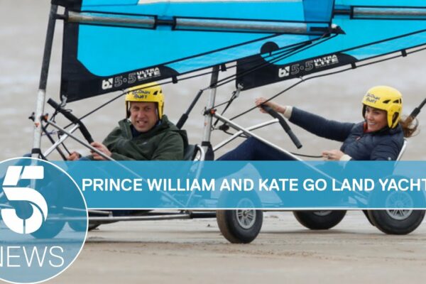 Prințul William și Kate merg cu yachting pe uscat pe plaja West Sands |  5 Știri