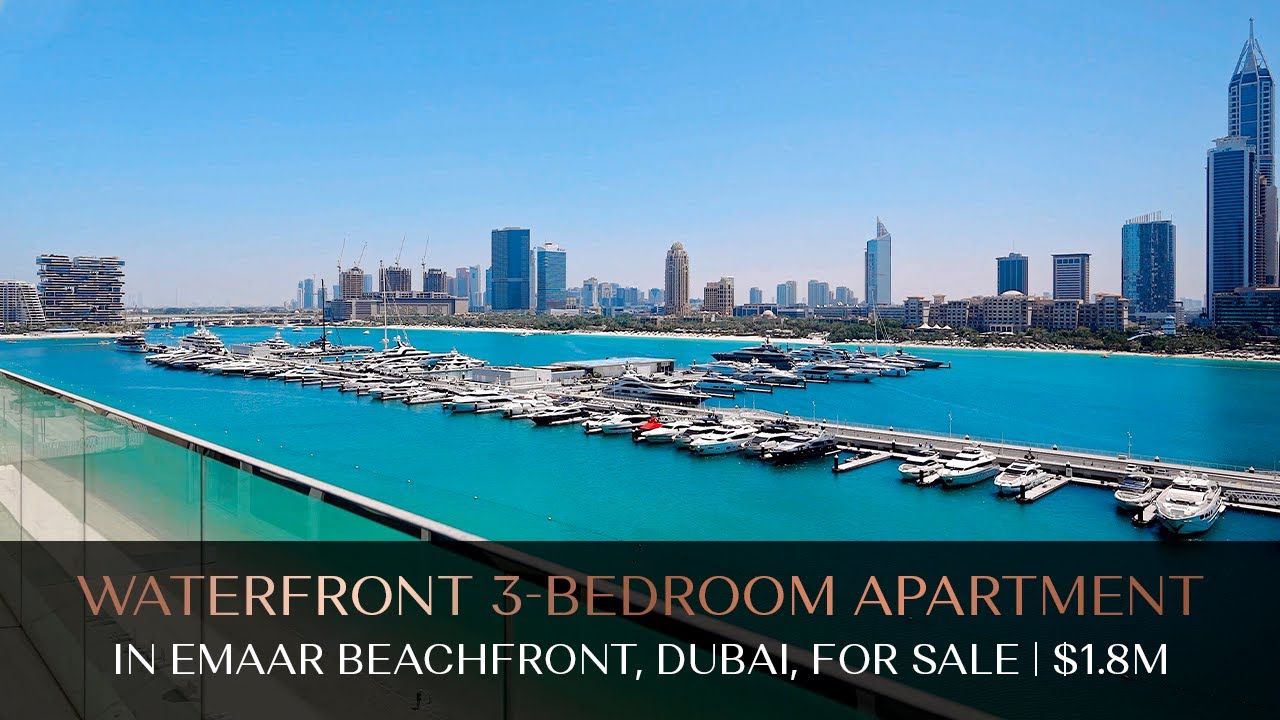 APARTAMENT CU 3 PATURILE LA MULTA APĂ ÎN EMAAR BEACHFRONT, DUBAI, DE VANZARE |  1,8 milioane USD