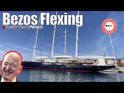 Jeff Bezos își flexează flota de iahturi în Spania!  |  Clipuri de știri SY