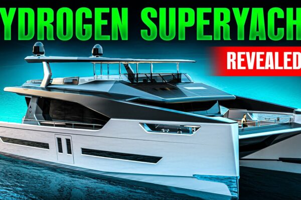 NOUL Superyacht electric: primul care folosește energia cu hidrogen!
