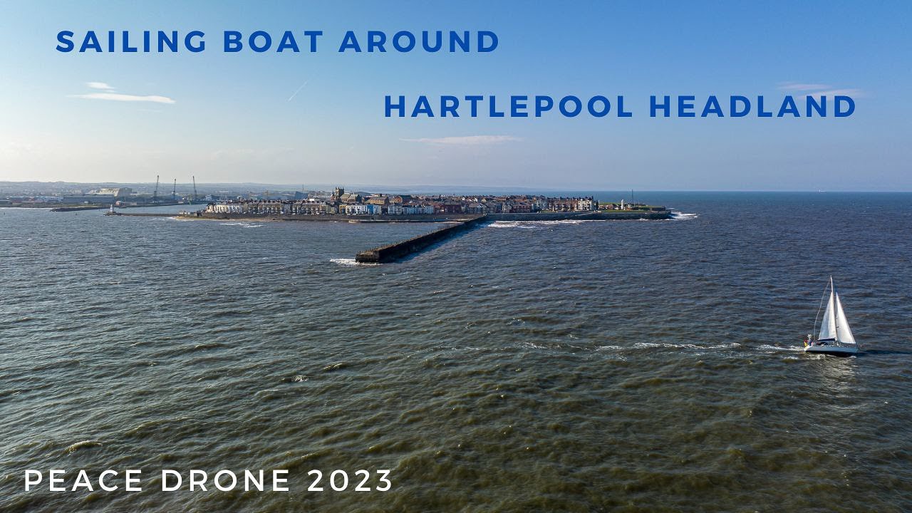 Barcă cu vele în jurul Hartlepool Headland.  #barci cu vele #navile