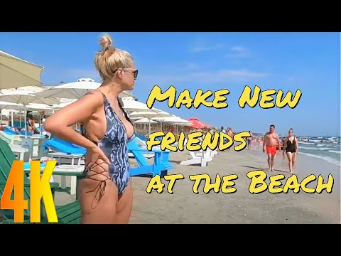 Plaja Navodari Beach 4K video Mamaia Bikini Beach