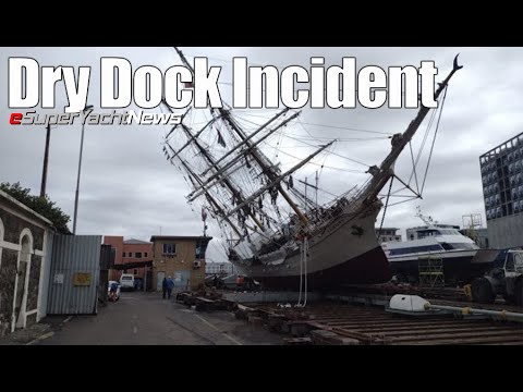 Un alt iaht s-a răsturnat în docul uscat similar cu RV Petrel |  SY News Ep217