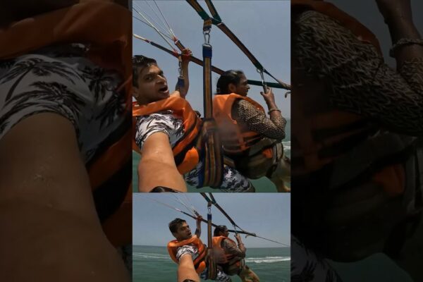 Para Sailing este super distractiv în Goa #shortvideo