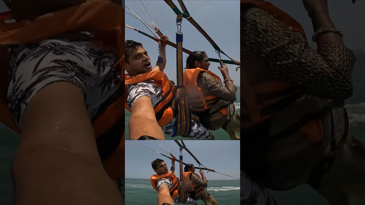 Para Sailing este super distractiv în Goa #shortvideo