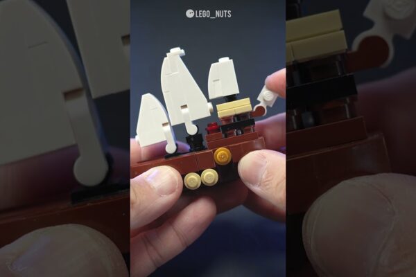Construiți o navă micro #lego și navigați într-o mașină oceanică în mișcare?  #legomoc #moc #asmr #legoasmr