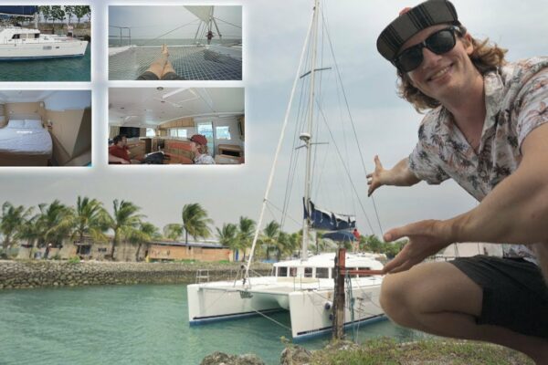 PRIMA DĂRĂ PE YACHT CATMARAN DE LUX.. Navigare în Cebu și tur cu barca în interior 🇵🇭