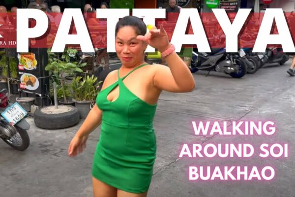 [4K 🇹🇭]  Tur de seară la Pattaya 2023 în jurul Soi Buakhao (Preț pentru bere🍺 50 THB)