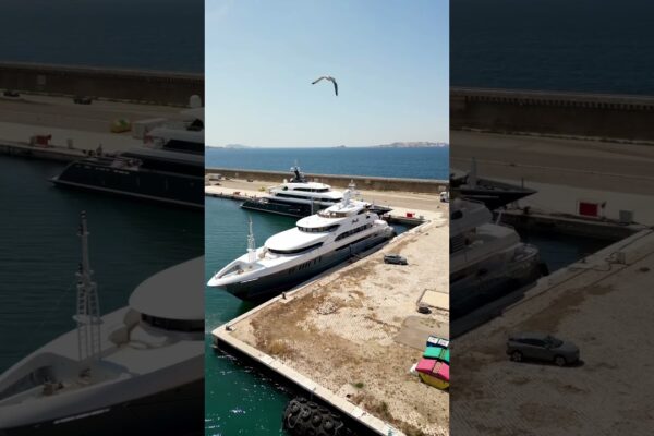 Uite cine tocmai a sosit 😍 #yacht #yachting #superyachts #luxury #shorts