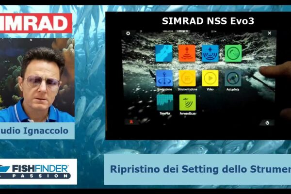 Tutorial video Simrad NSS Evo3 despre resetarea setărilor instrumentului