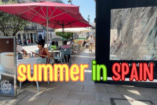 Vara în Spania: Tur de mers pe jos în Vigo Galicia|Explorarea vieții lente în Spania🏖️🌞