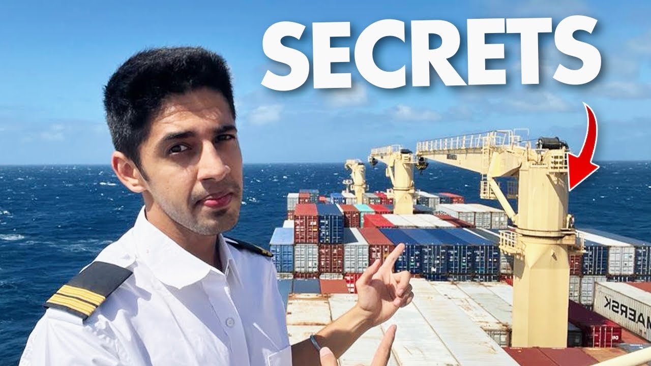 În interiorul lumii secrete a unei nave Mega Maersk - navigând în OCEAN!