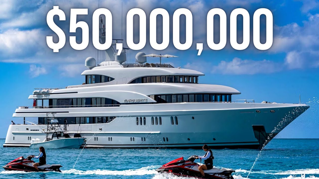 În interiorul unui SuperYacht de lux de 50.000.000 USD |  201' Lurssen Super Yacht Tour