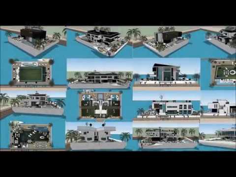 Mo vlog-uri case plutitoare care fac platformă iaht de inginerie în EUROPA youtube cu subsol și platea