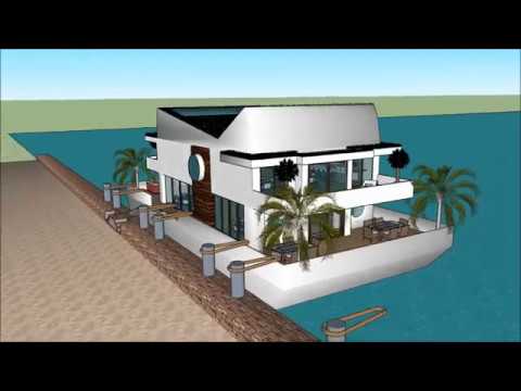Mo vlog-uri Inginerie platformă pentru realizarea de case plutitoare Design de iahturi în Europa Construit la comandă cu enter