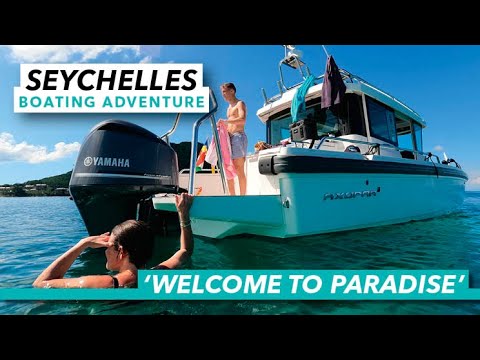 În căutarea paradisului în Seychelles |  Axopar 28 Cabin boating Adventure |  Barcă cu motor și iahting