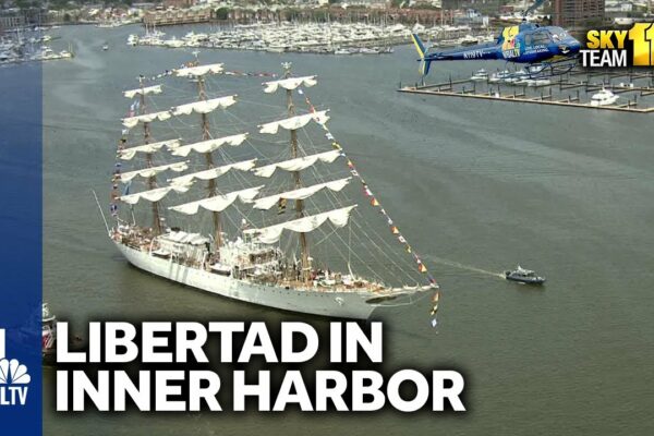 SkyTeam 11 surprinde un videoclip cu Libertad navigând prin Inner Harbor