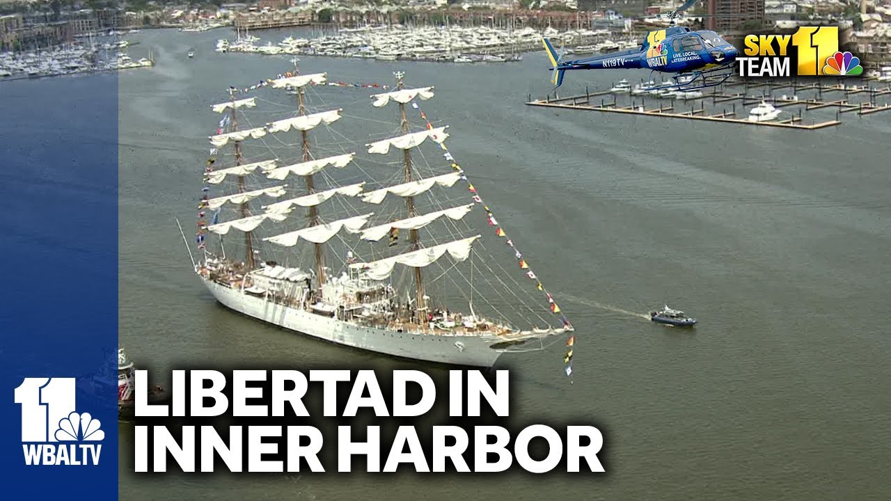 SkyTeam 11 surprinde un videoclip cu Libertad navigând prin Inner Harbor