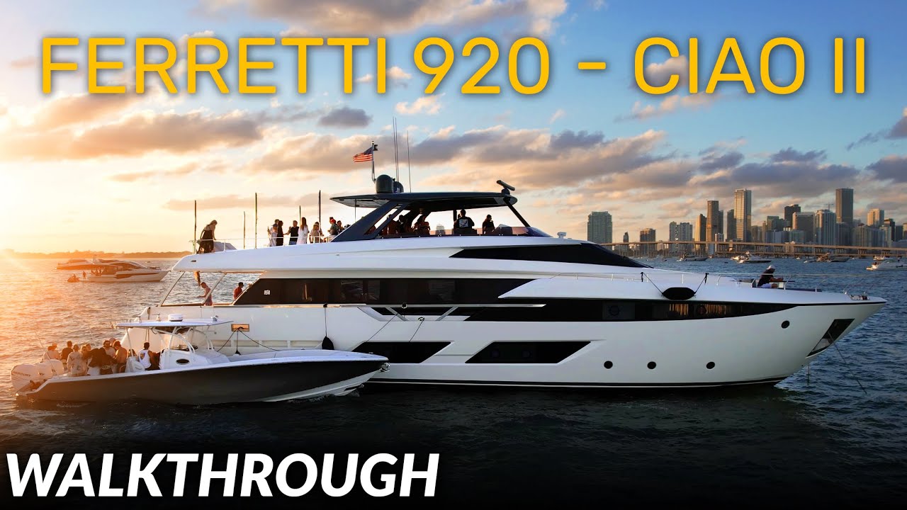 Cel mai bun iaht pentru Miami?  |  2019 Ferretti 920 Luxury Yacht Tour