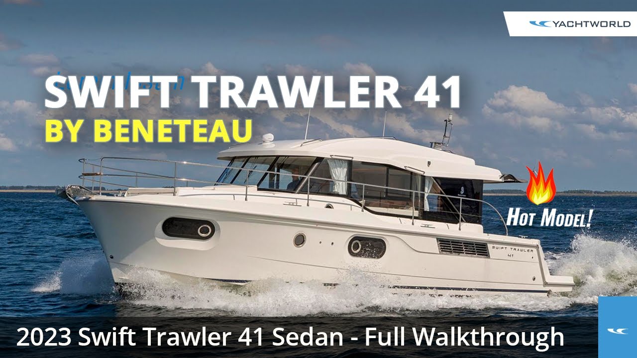 2023 Beneteau Swift Trawler 41 Sedan Yacht Walkthrough