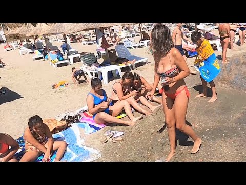 2023 Playa Esvar Beach splendoare video 4K la soare Bikini Beach