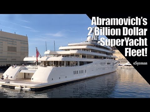 Flota de 2 miliarde de superyacht a lui Abramovici!  - Proprietari de iahturi în serie