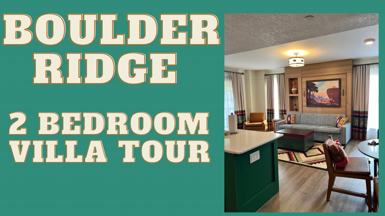 Vile Boulder Ridge la Disney's Wilderness Lodge.  Tur renovare vilă cu 2 dormitoare, aspect alternativ.