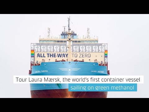 Tur Laura Mærsk, primul container din lume care navighează pe metanol verde