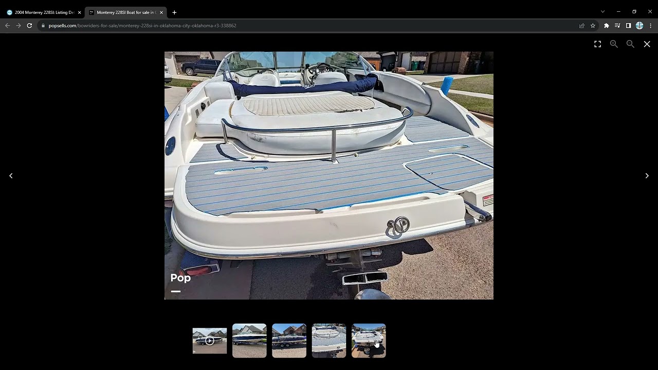 Nu ratați această scădere de preț!  Barcă Monterey 228SI de vânzare în Oklahoma City pentru 19.975 USD 338862