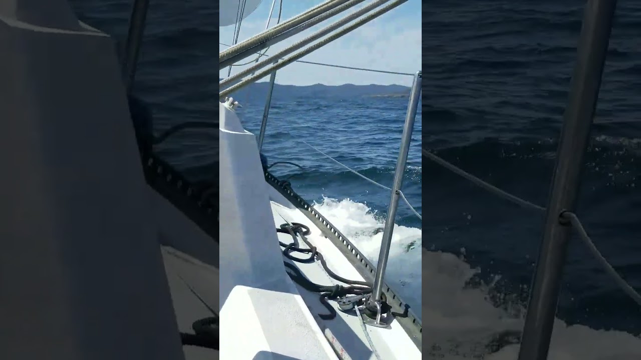 Navigare babord, spre insula Lasqueti #short