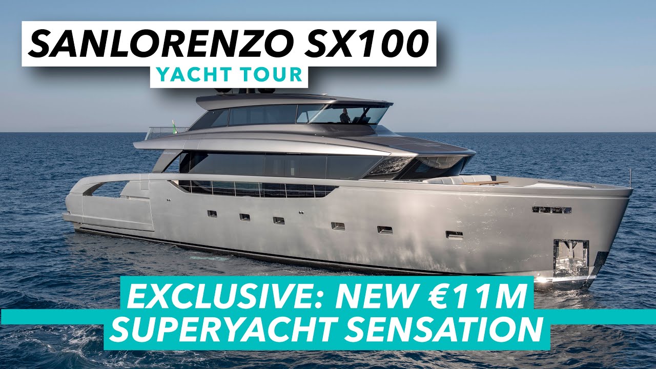 Exclusiv: Noua senzație de superyacht de 11 milioane EUR |  Tur cu iaht Sanlorenzo SX100 |  Barcă cu motor și iahting