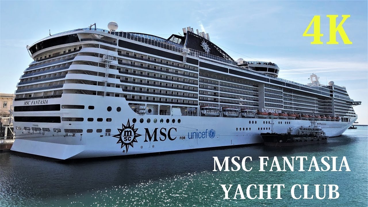 MSC Fantasia Yacht Club tur SPA și cabină 4K