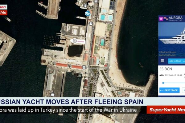Iahtul rusesc se mută din Turcia după ce a fugit din Spania |  Clipuri de știri SY