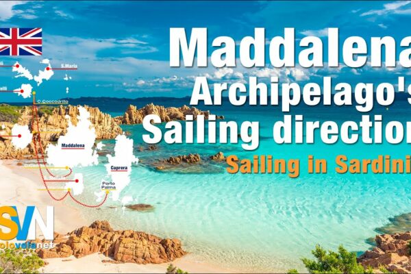 Sardinia - Direcția de navigație a Arhipelagul Maddalena.