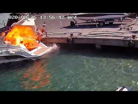 Ponza, explozia ambarcațiunii cu motor: unda de șoc o aruncă pe femeie în apă