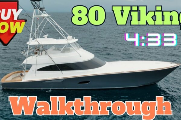 2020 80 Viking Convertible Sportfish Barcă de vânzare - Iaht Viking Walkthrough