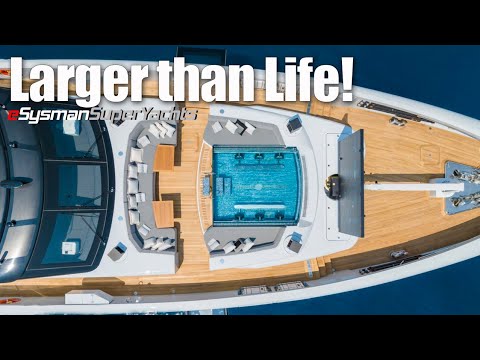 Tur complet de superyacht - Noul nou-nouț 49m M/Y Grey