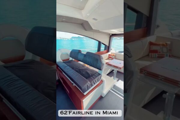 62’ Fairline în Miami #miamirentalboat #miamiyachts #yacht