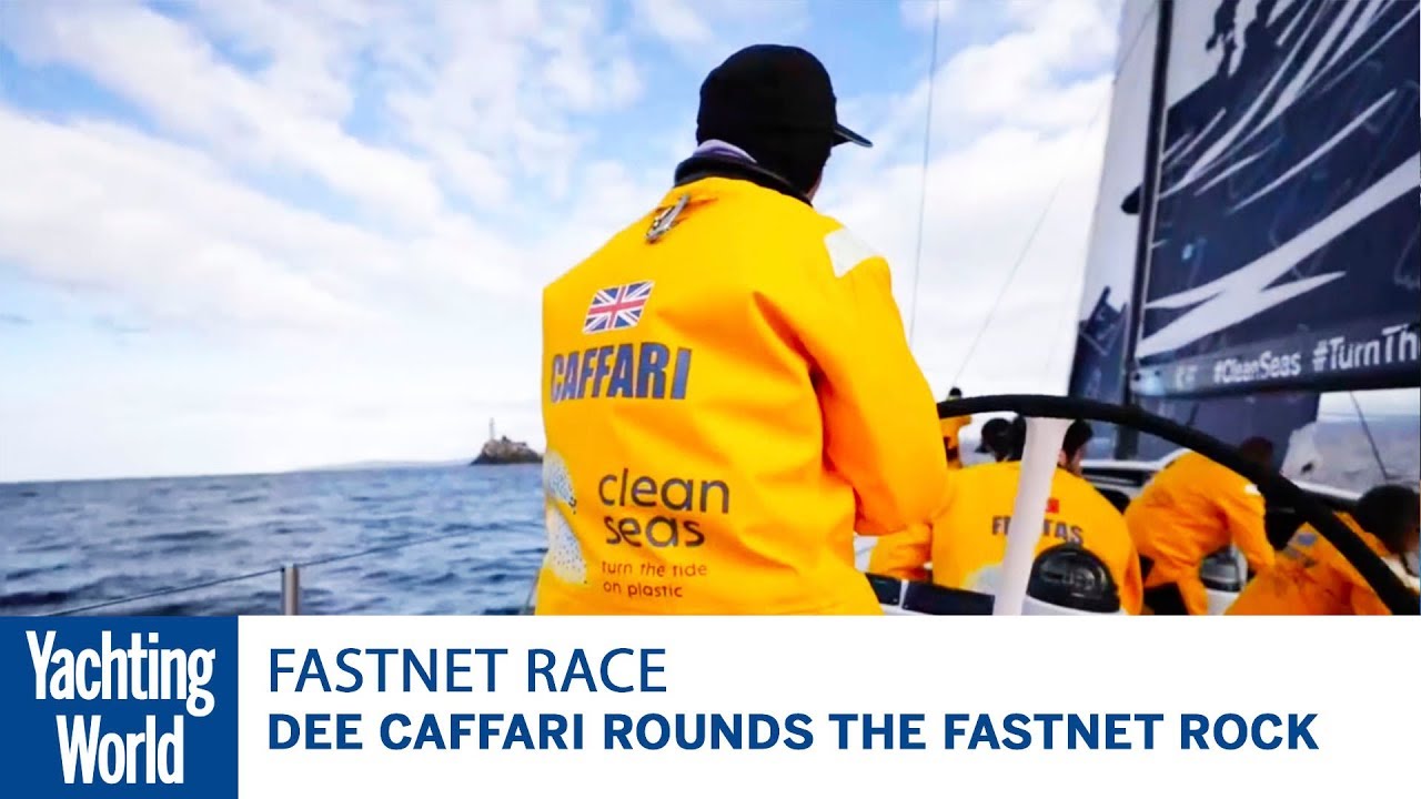 Dee Caffari ocolește Fastnet Rock |  2017 Rolex Fixed Race |  Lumea Yachtingului