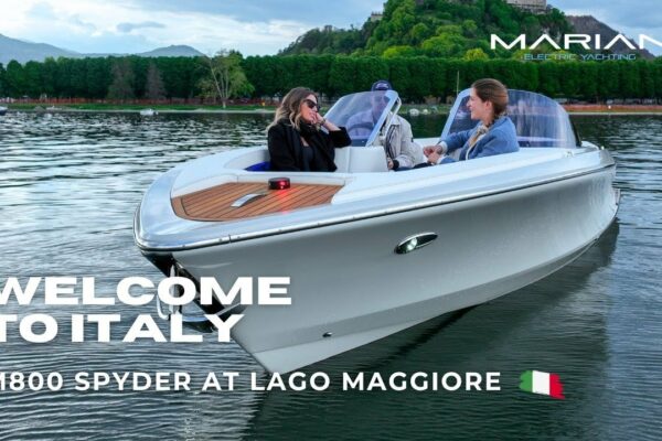 BINE AȚI VENIT ÎN ITALIA - M800 SPYDER la Lago Maggiore |  Marianboats - Yachting electric |  4K