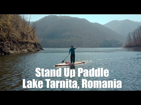 SUP și Onewheel Lake Târnița, România (dronele nu pot înota)