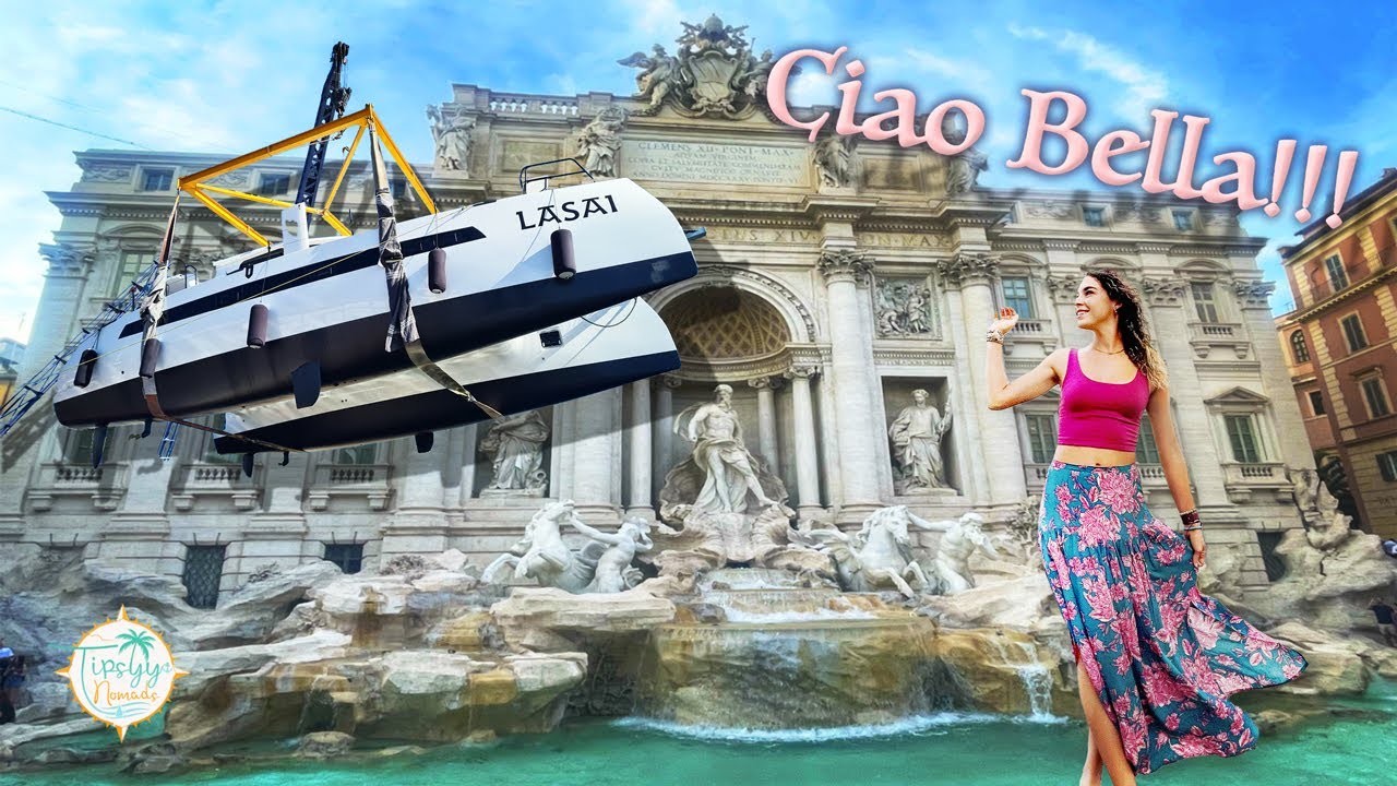 BARCA NOASTRĂ DE VIS a sosit!!  (Catamaran cu vele - Echilibru 442 stropi la Roma!)