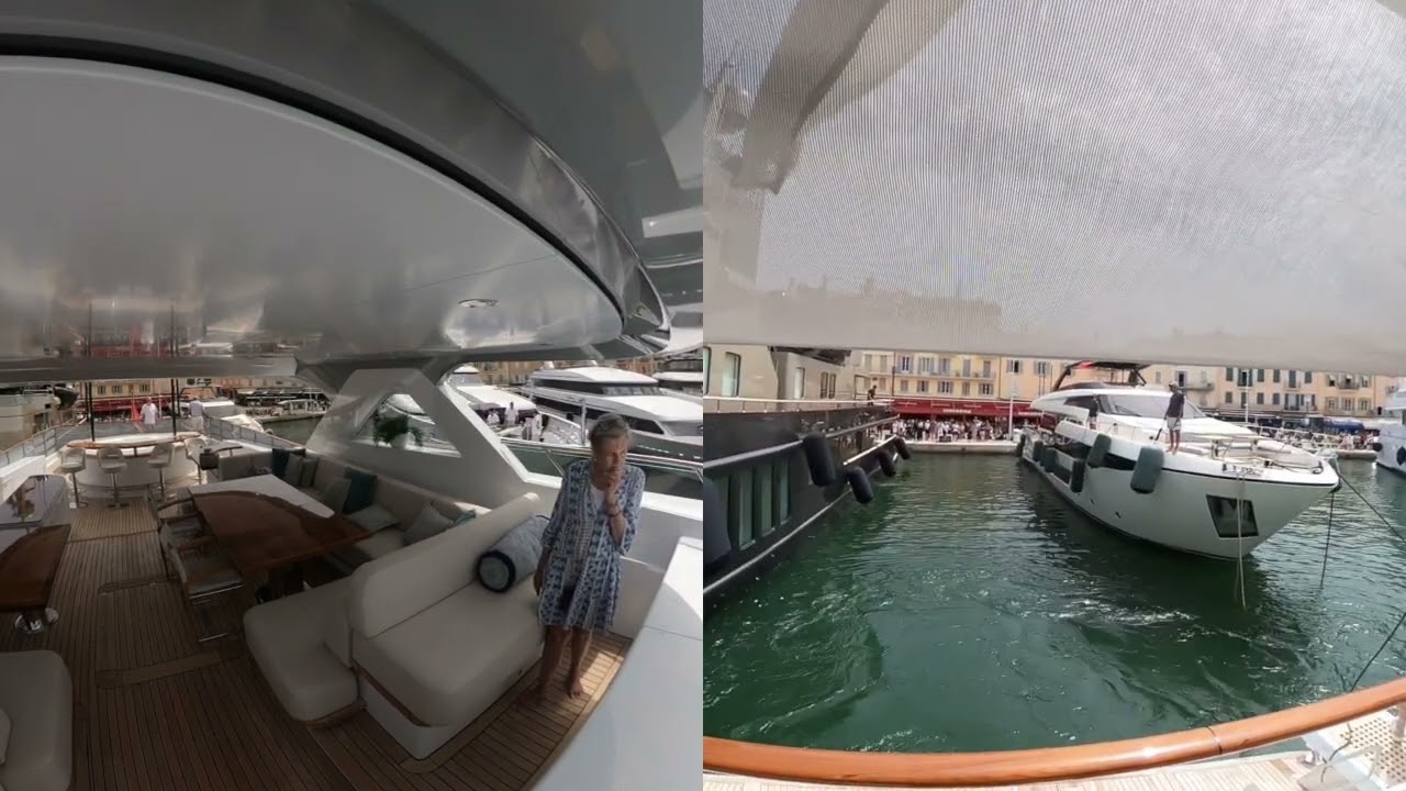 Andocare dramatică a unui superyacht de 23.000.000 de euro în Saint Tropez.  Strângând înăuntru!  Urmariti pana la capat!!!