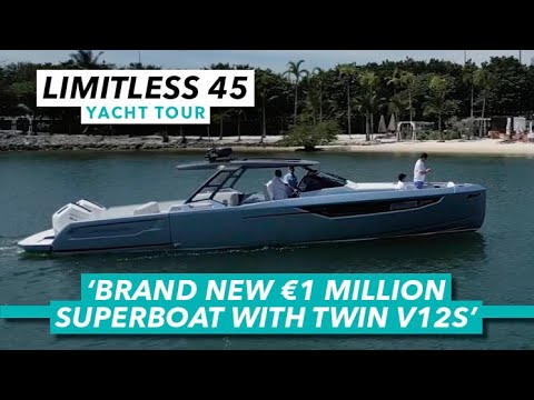 Superboat nou-nouț de 1 milion de dolari cu V12 gemene |  Tur nelimitat de 45 de iahturi |  Barcă cu motor și iahting
