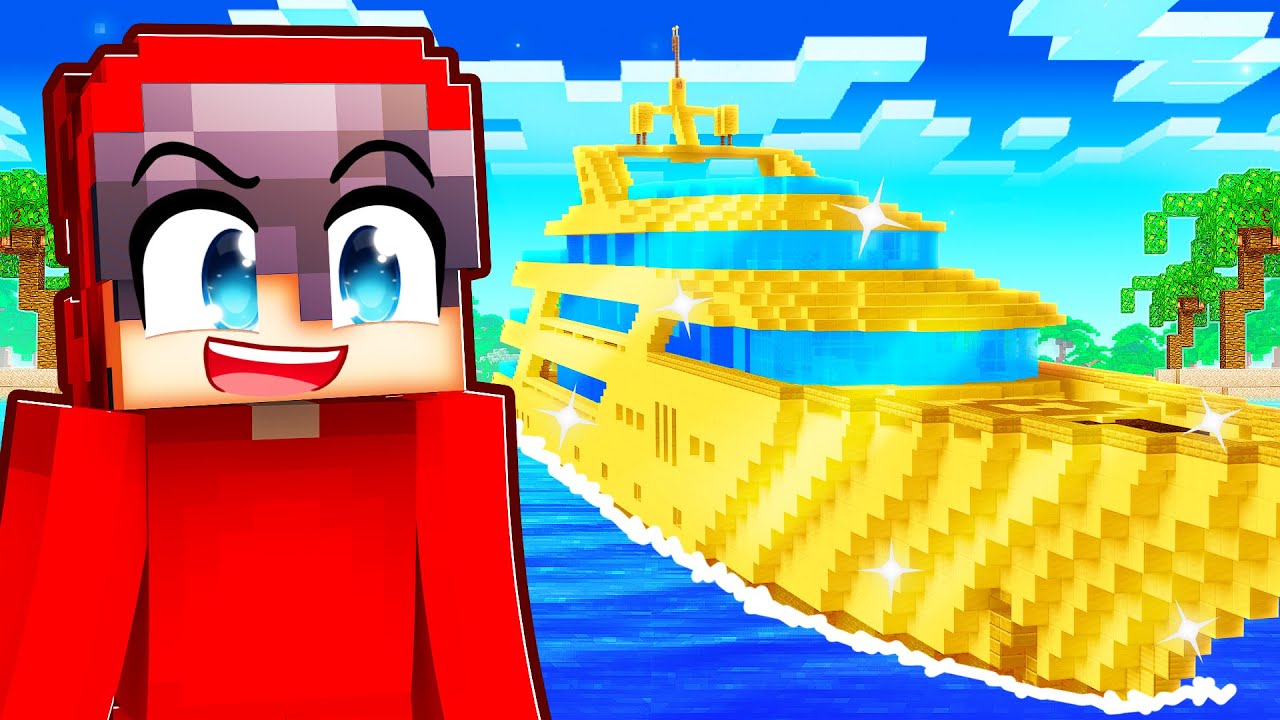 1 $ față de 1.000.000 $ Minecraft YACHT Build Challenge!