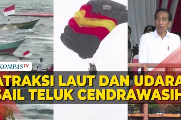 [FULL] Atracția aeriană și maritimă din golful Cendrawasih din 2023 îl uimește pe Jokowi