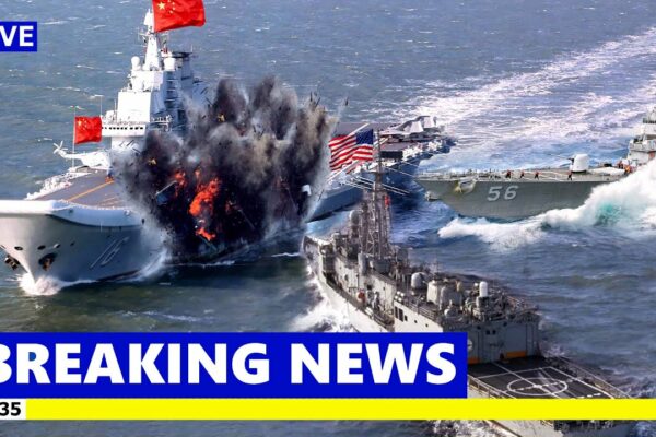 Începe Războiul!  3 nave de război americane au lovit un portavion chinez în timp ce navigau lângă insula Senkaku