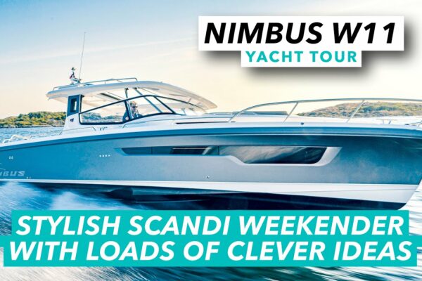Călător de weekend Scandi elegant, cu o mulțime de idei inteligente |  Tur cu iaht Nimbus W11 |  Barcă cu motor și iahting