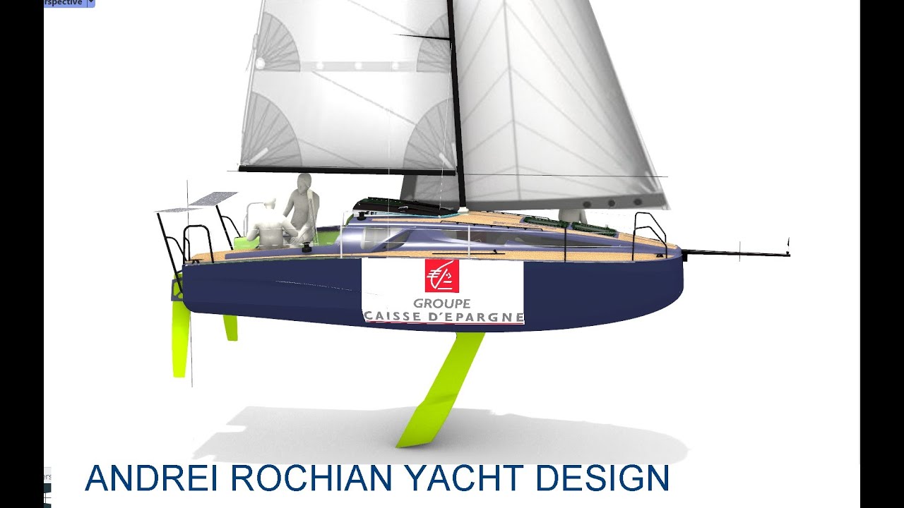 6,5 m carenă de cursă cu bară cu sail Design Andrei Rochian 2022